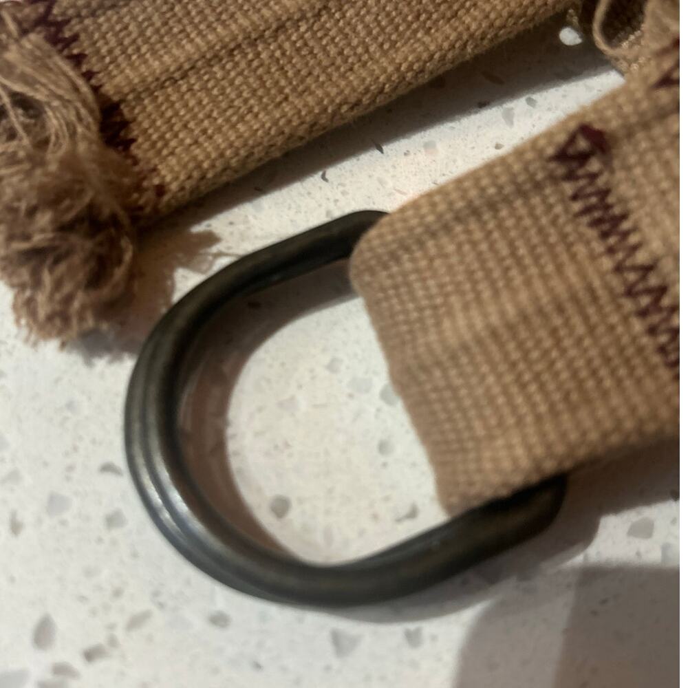 Belt Canvas Rivet Tan - Picture 4 of 8